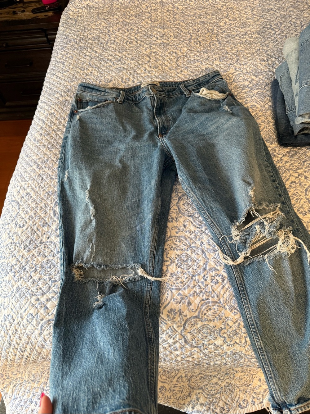 Abercrombie & Fitch Light Blue High-Rise Jeans
